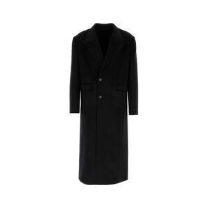 Sefr Men Black Wool Blend Coat